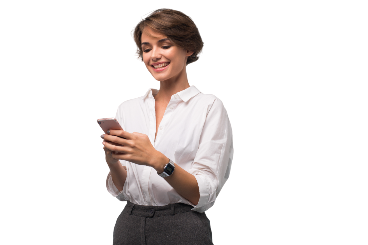 Business owner checking funding options on a phone