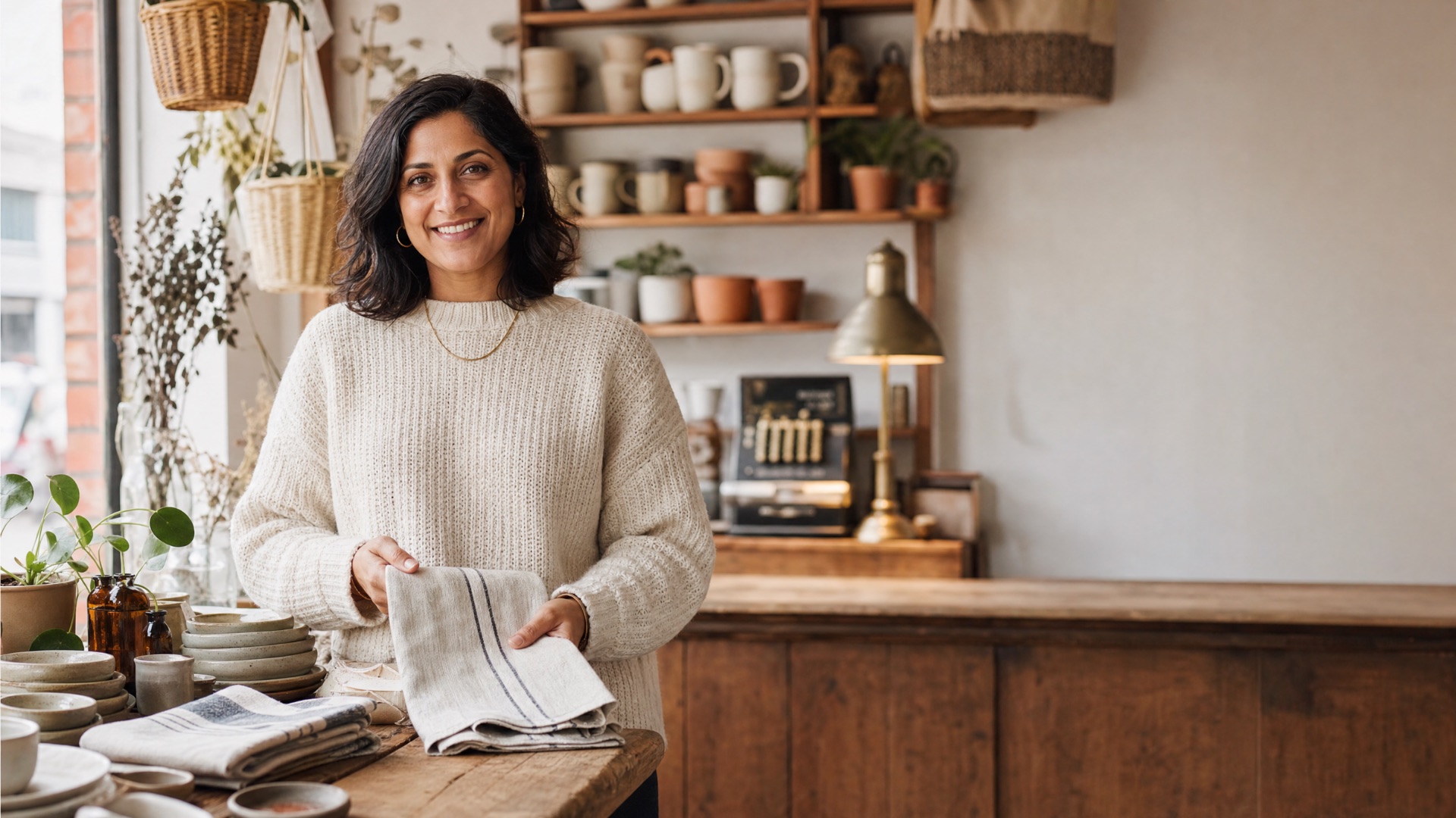 Independent boutique owner using Creditify working capital finance